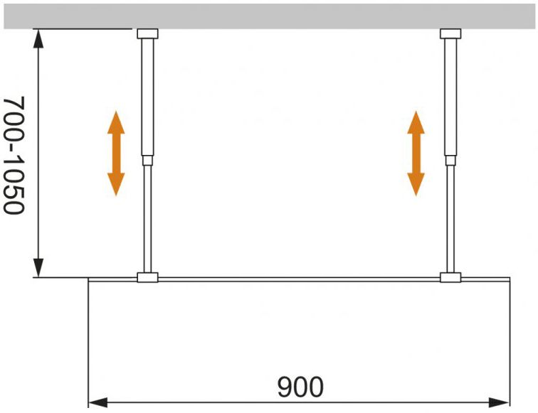 Душевая перегородка Cezares Liberta-L-2-90-C-Cr - 2
