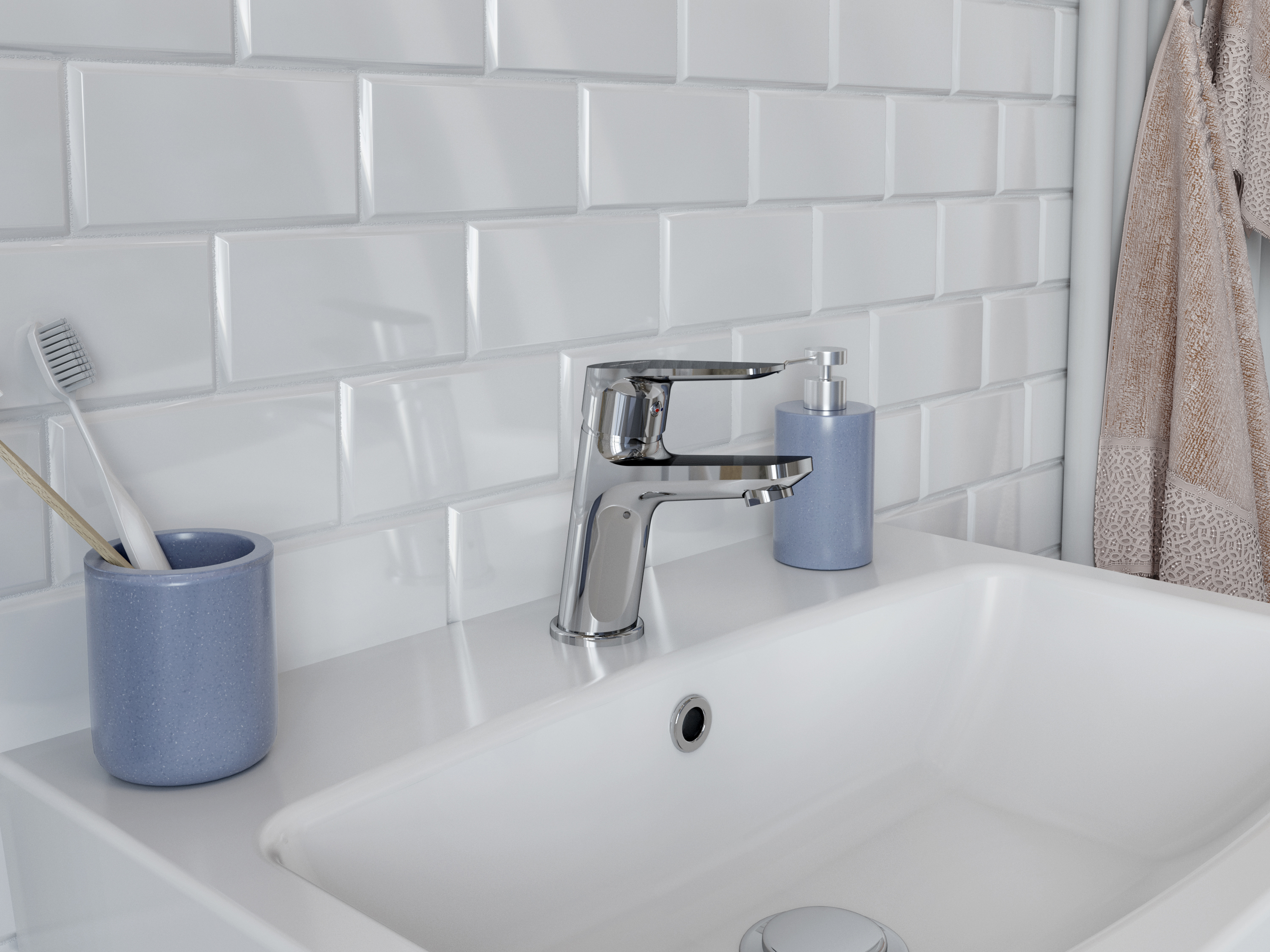 Смеситель для раковины STWORKI by Damixa Дублин HFDB02100 хром - 1