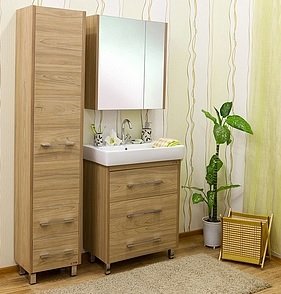 Зеркало-шкаф Sanflor Ларго 70 вяз швейцарский L Н0000000041 - 1