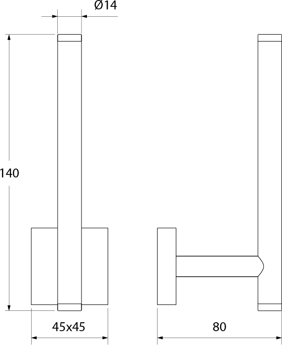 Держатель запасного рулона туалетной бумаги, латунь, Edifice, IDDIS, EDISBS0i43 - 1