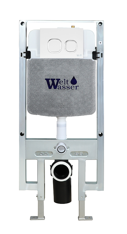 Система инсталляции WW AMBERG 497 ST WT с кнопкой смыва белый  10000008221 - 0