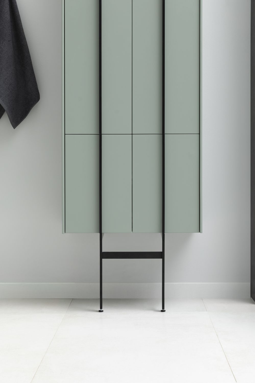 Шкаф пенал Allen Brau Reality 60 подвесной серо - зеленый матовый 1.32003.CGM - 17