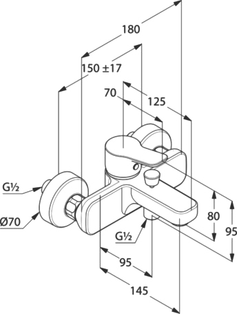 Душевой комплект Kludi Pure&Easy 376850565 - 5
