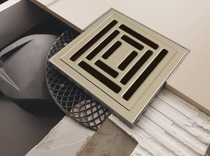 Душевой трап Berges Wasserhaus Zentrum Uno 15x15 см 090372 - 2