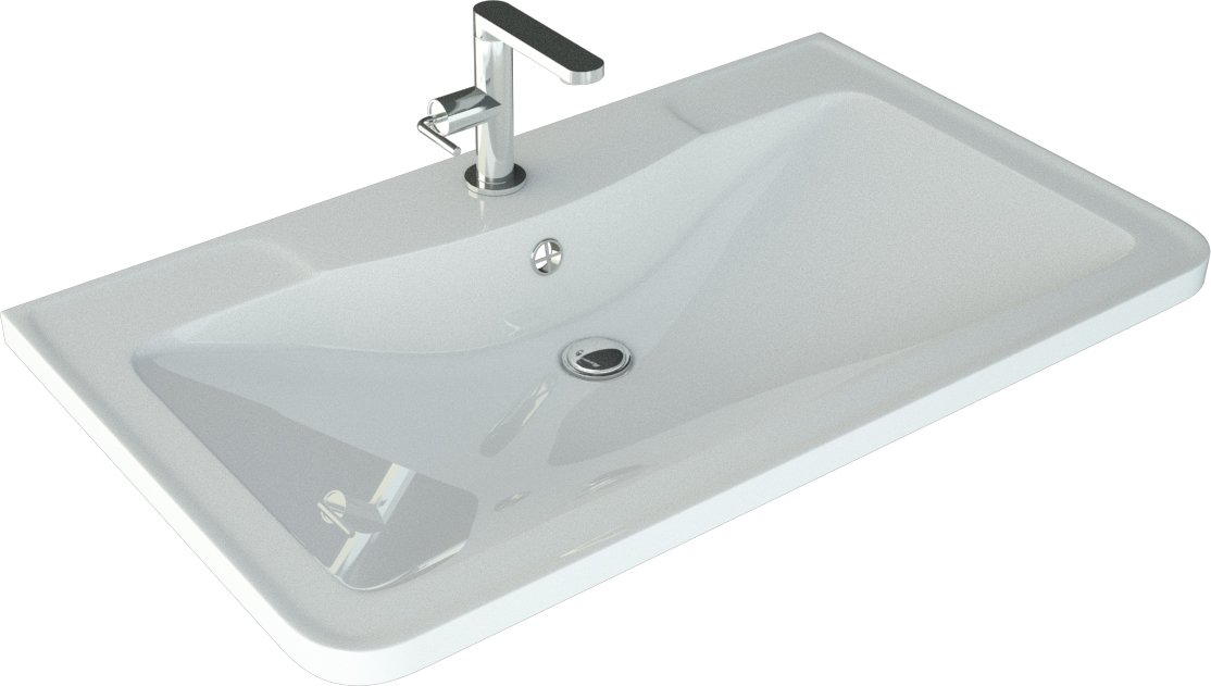 Раковина мебельная Style Line Атлантика 80 белый ЛС-00000616 - 0