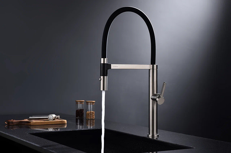 Смеситель для кухни Paulmark Leader сталь Le214101-NI - 5