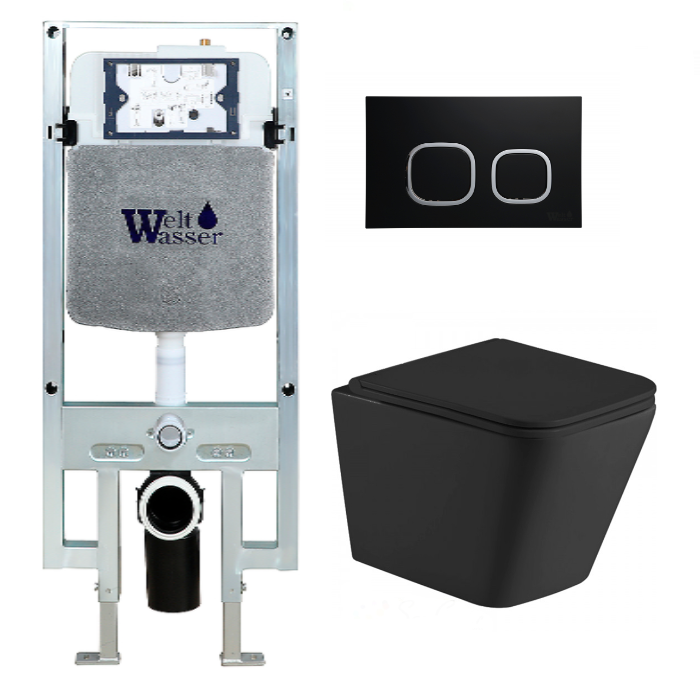 Комплект Weltwasser AMBERG 497 ST + GELBACH 004 MT-BL + AMBERG RD-BL  10000006691 - 0