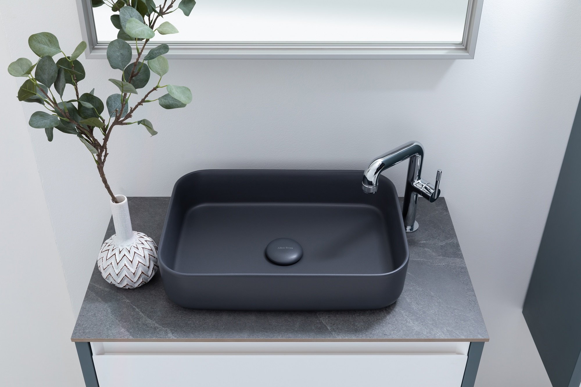 Раковина Allen Brau Fantasy Quad 50x36, серая 4.11021.AN - 8