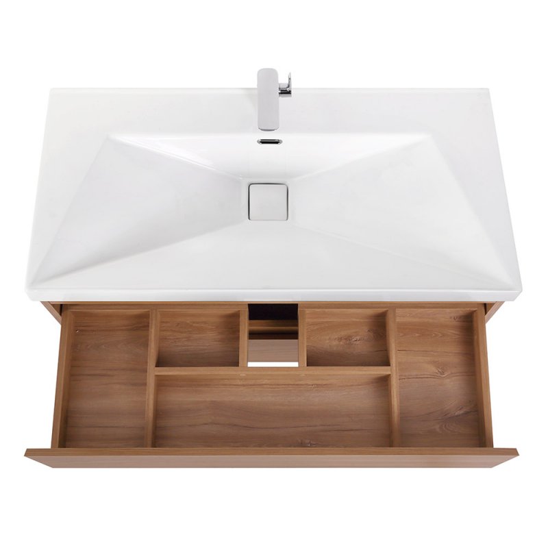 Тумба под раковину Cezares Molveno 100х50 Noce Chiaro  MOLVENO-100-2C-SO-NC - 3