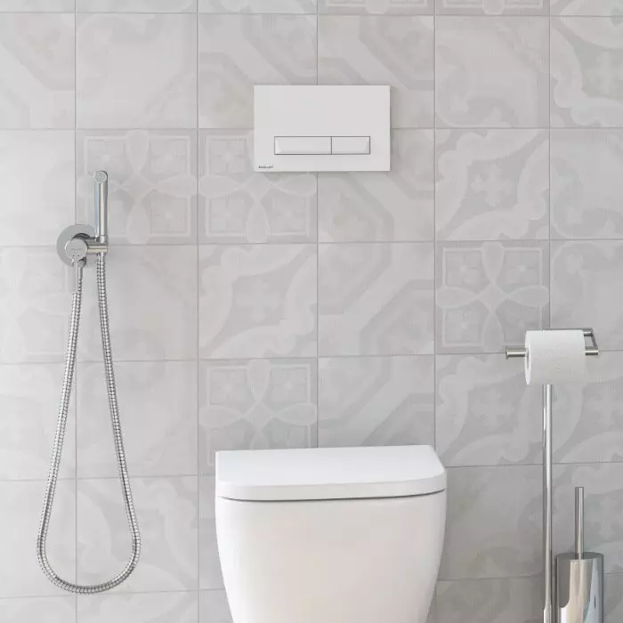 Кнопка смыва Excellent Aurro белая INEX.PL230.150.WH - 2