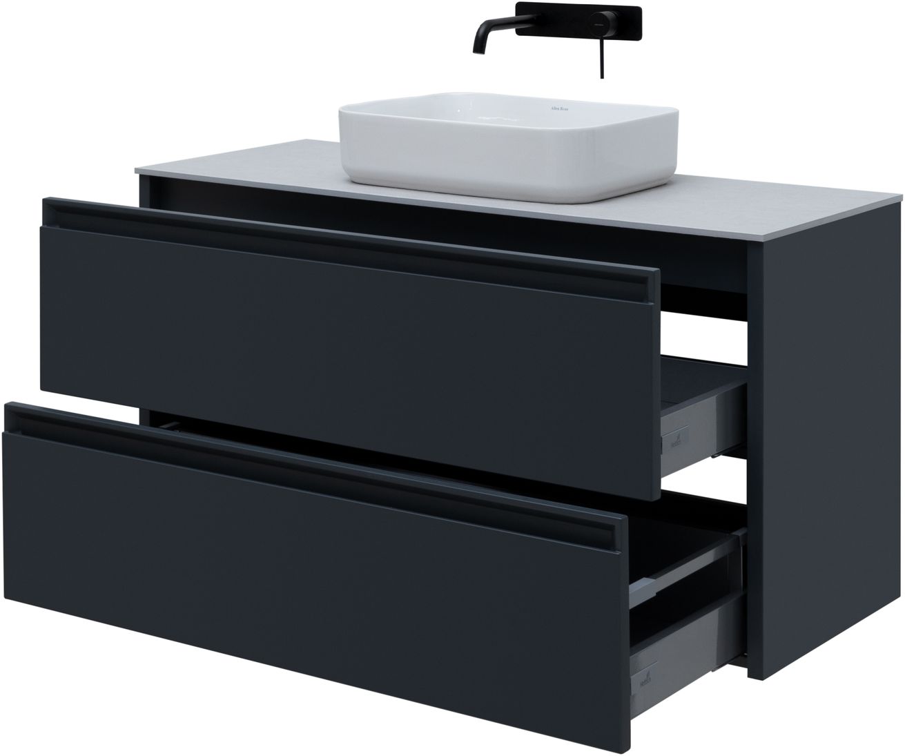 Тумба под раковину Allen Brau Fantasy 120 черный матовый 1.11005.AM - 2