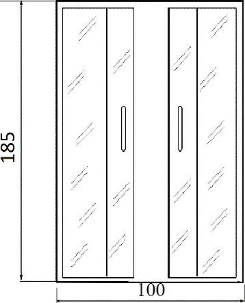 Душевое ограждение без поддона River Don XL 100/24 МТ  10000003369 - 3