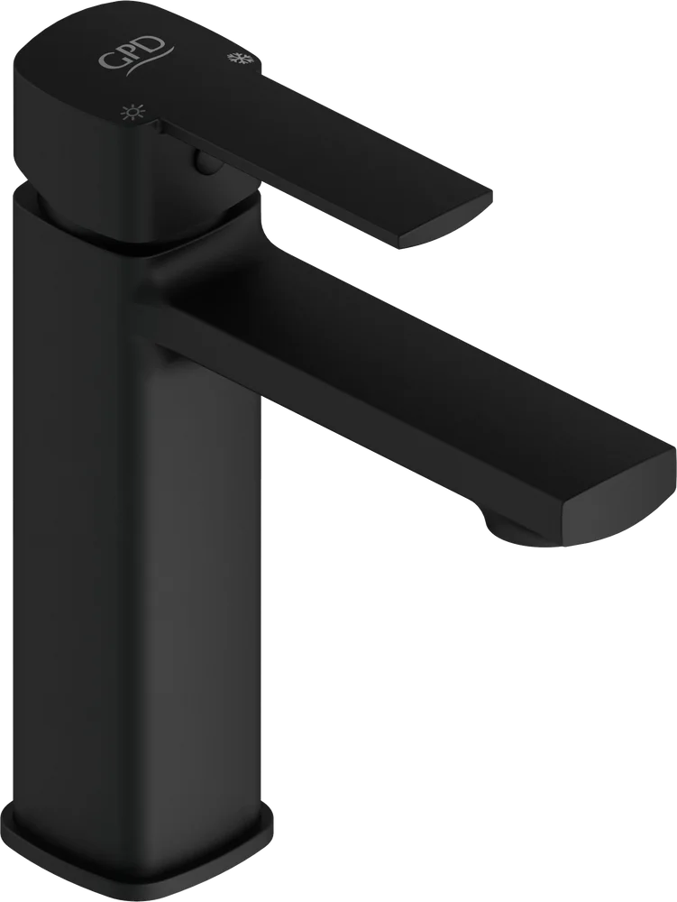 Смеситель для раковины GPD Pedra черный матовый MLB160-S - 0