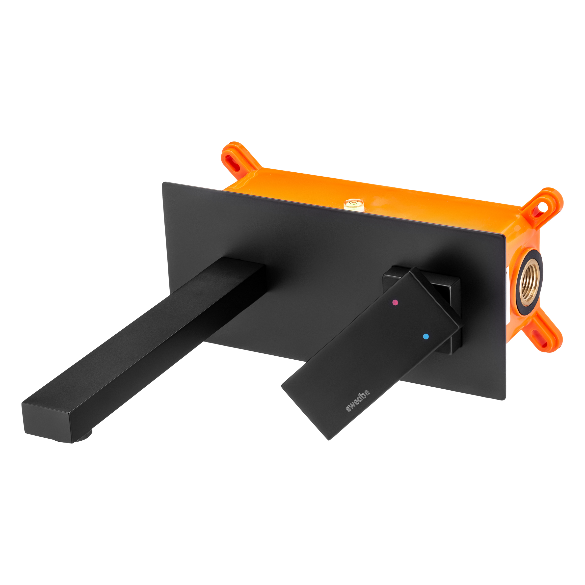 Swedbe Platta Смеситель для раковины встраиваемый в монтажном боксе, цвет: черный 5501B - 3