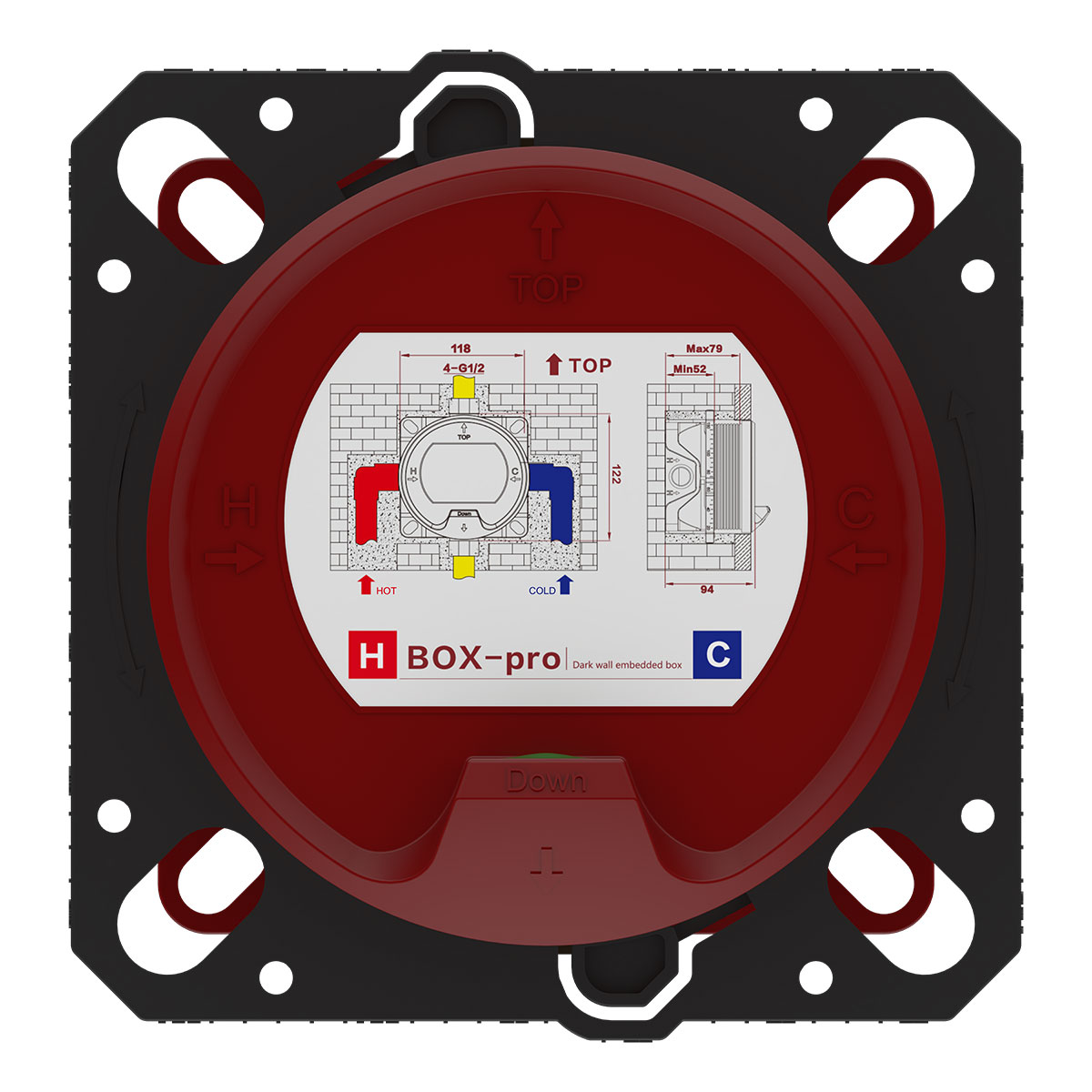 Смеситель для душа Vincea термостатический черный VSCV-321TMB - 3