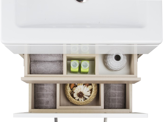 Тумба для комплекта IDDIS Mirro 50 подвесная, белая, дерево MIR50W0i95 - 8