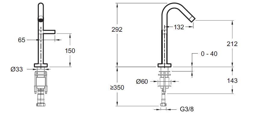 Смеситель Jacob Delafon Stillness E985-4-CP для раковины - 1