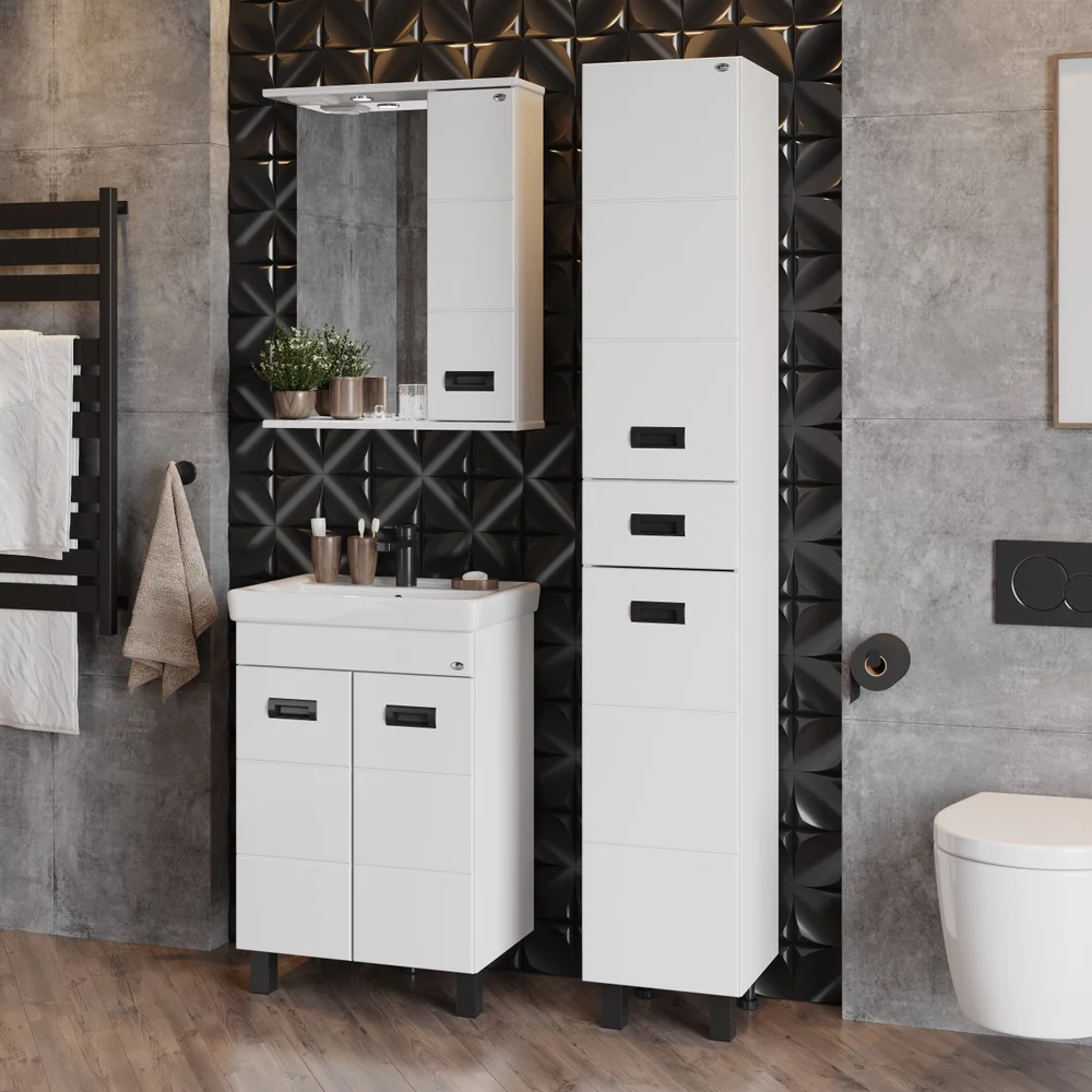 Шкаф-пенал Onika Балтика Black 32 белый  403220 - 4