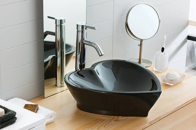 Рукомойник Creavit TP149 черный TP149-00SI00E-0000 - 2