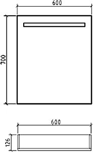 Зеркало-шкаф BelBagno SPC-1A-DL-BL-600 - 3