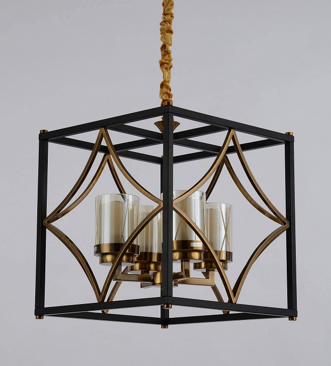 Подвесная люстра LUMINA DECO Quadrato LDP 1223-4 BK+MD - 1