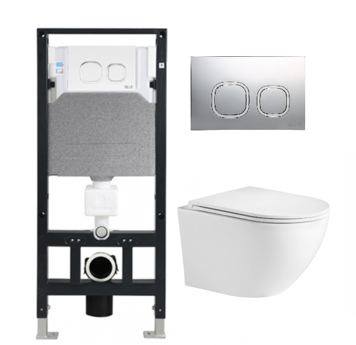 Комплект Weltwasser AMBERG 506 + MERZBACH 004 GL-WT + AMBERG RD-CR  10000006808 - 0