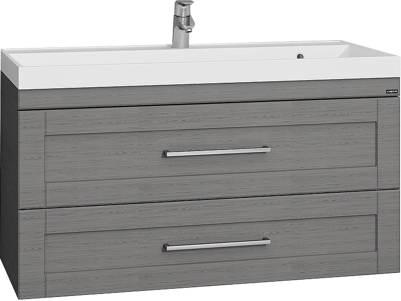 Тумба с раковиной Санта Венера 100 серый - 4