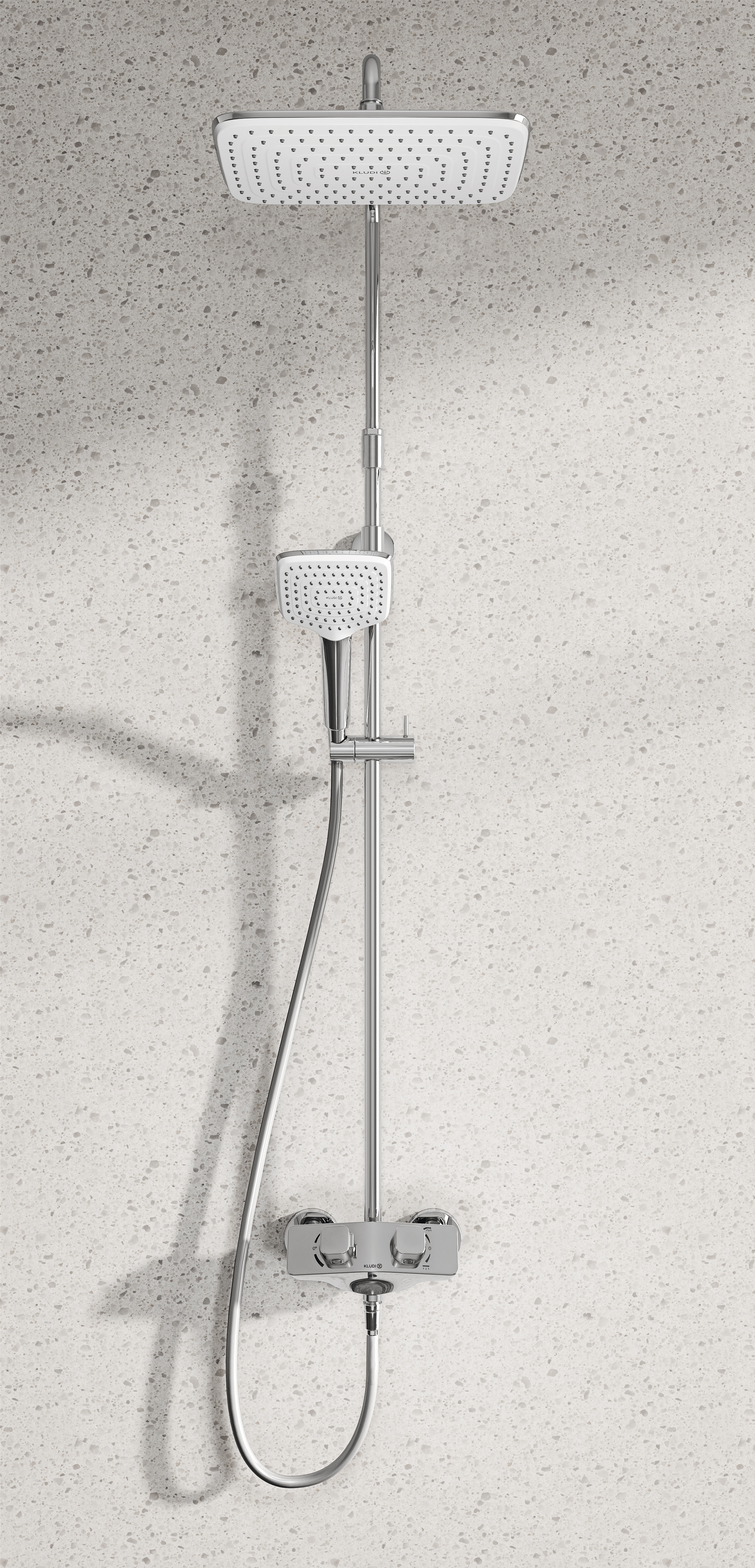 Душевая стойка Kludi Cockpit Explorer 8005005-00 c термостатом - 1