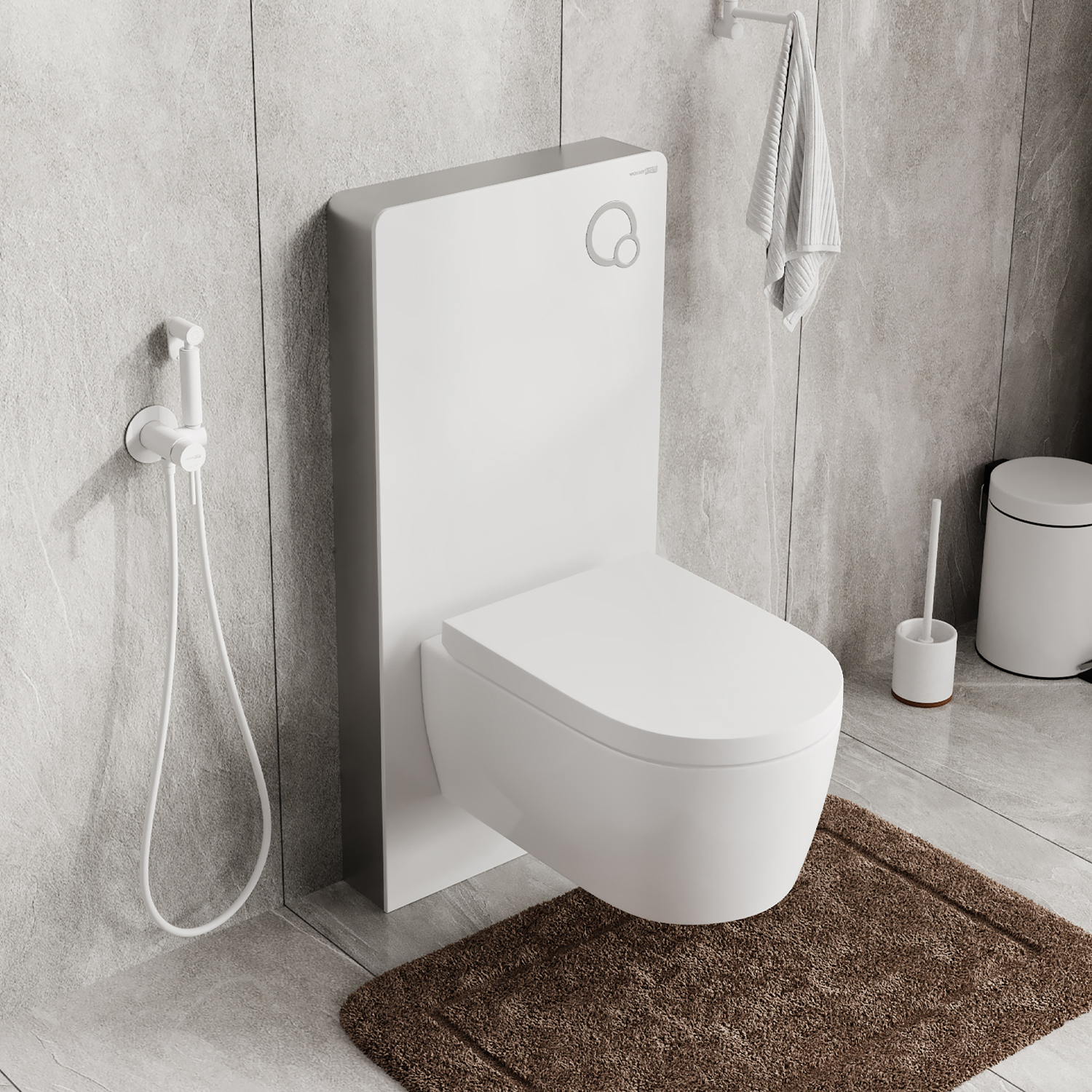 Naab 86TLT.040.PE.WH Пристенный модуль системы инсталляции для унитазов - 1