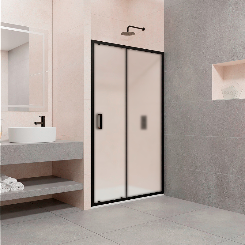 Душевая дверь RGW Passage PA-016B 120х195 профиль черный стекло матовое 350801612-24 - 1