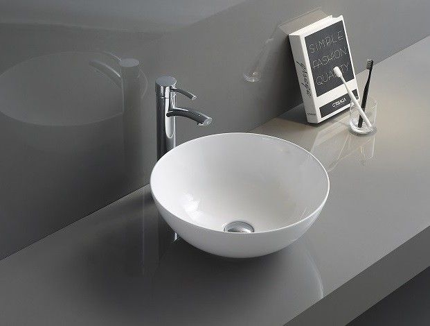 Раковина накладная CeramaLux N 41.5 см белый  104 - 0