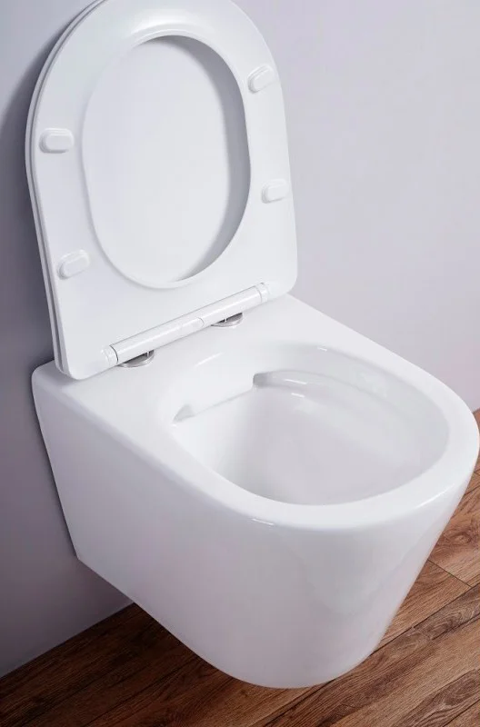 Унитаз подвесной Esbano Clavel с сиденьем микролифт, белый  ESUPCLAVW - 2