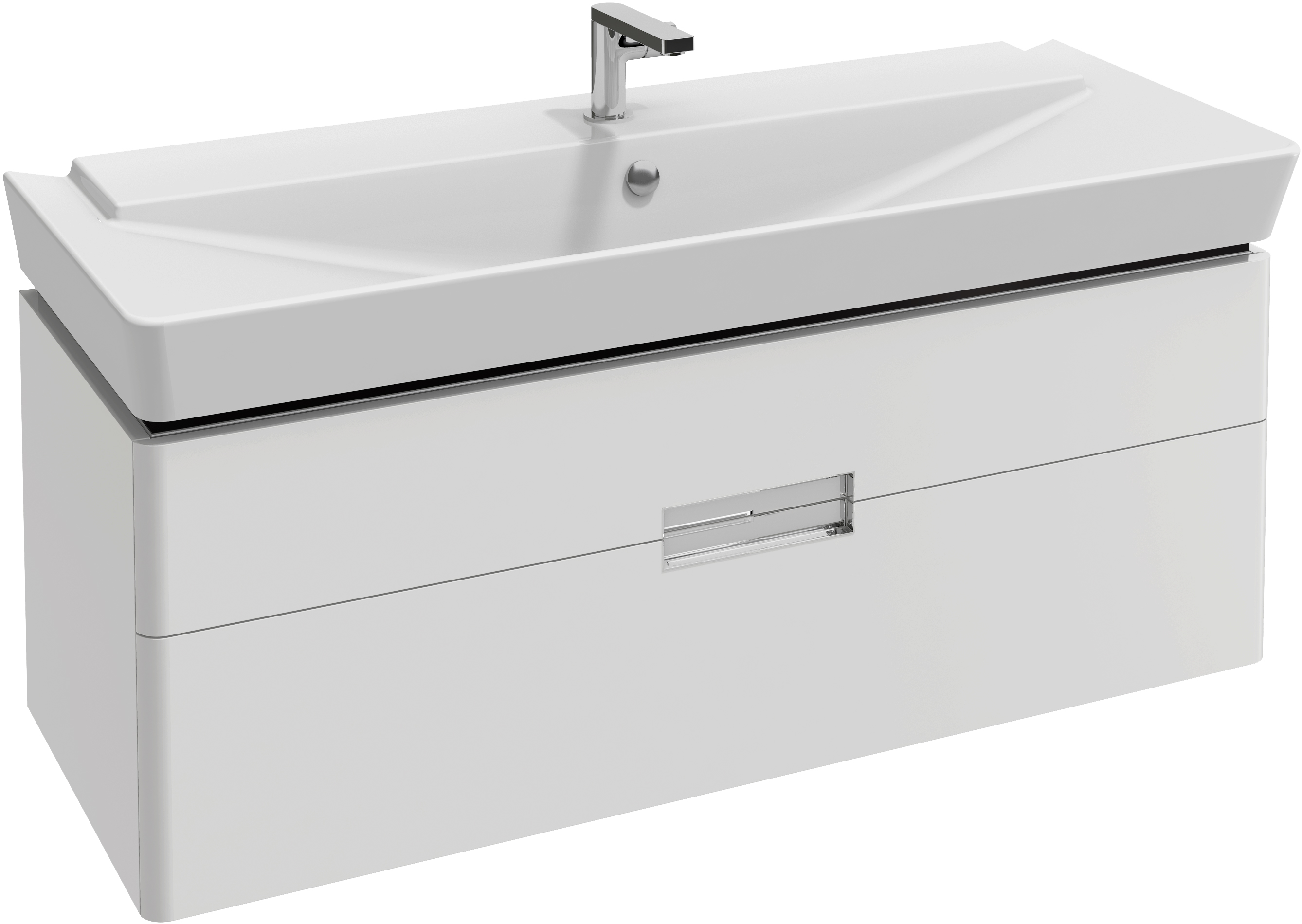 Мебель для ванной Jacob Delafon Reve 120 белая, 2 ящика - 6