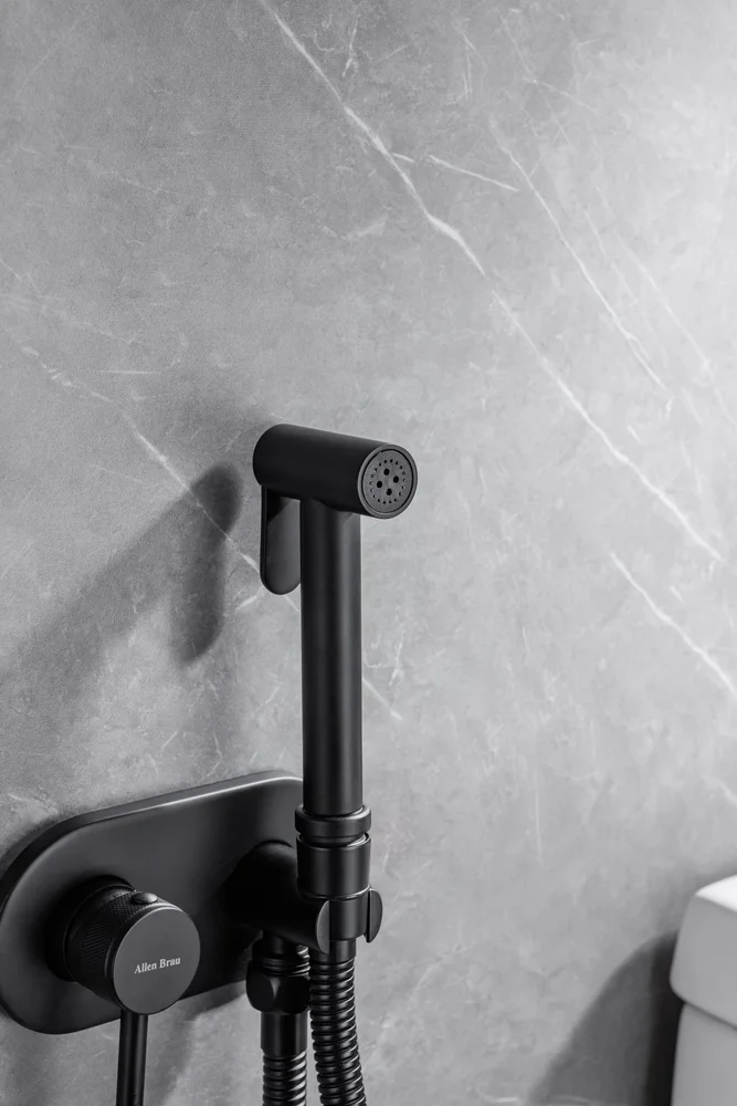 Гигиенический душ Allen Brau Priority черный матовый 5.31005-31 - 7