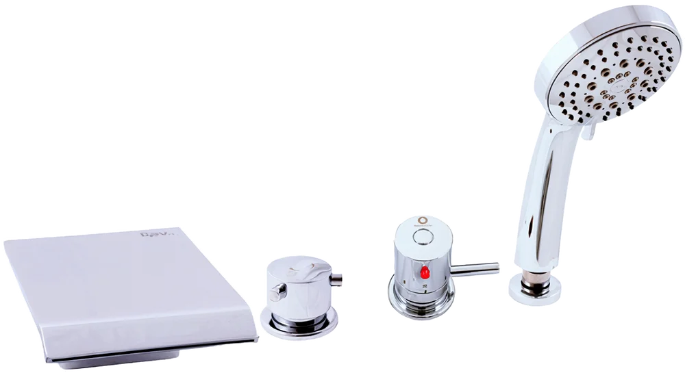 Смеситель на борт ванны термостатический Rav Slezak Dunaj хром DT273.5P - 0