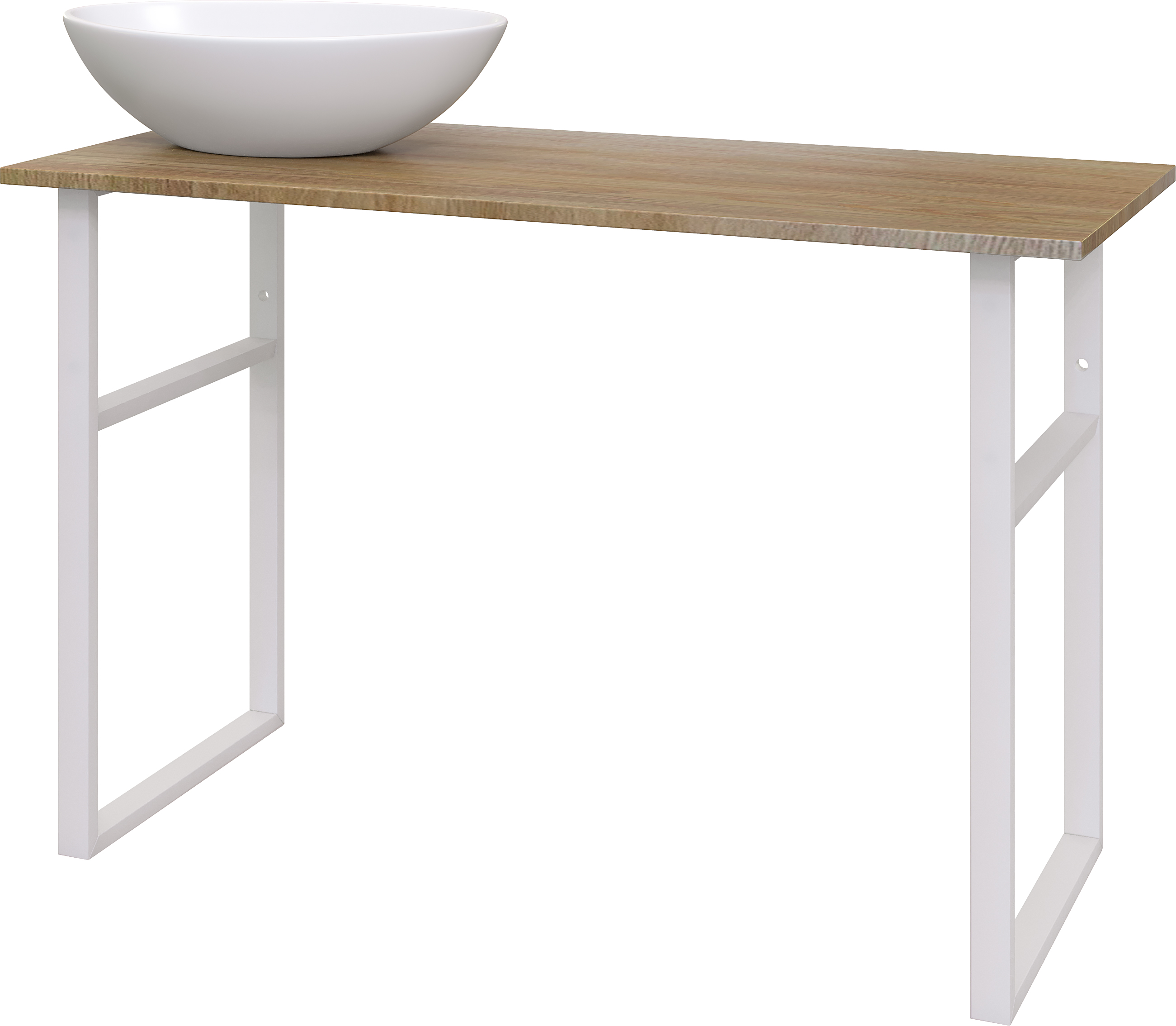 Консоль DIWO Элиста 120 светлое дерево, с раковиной Moduo 55 Leaf 555780 - 4