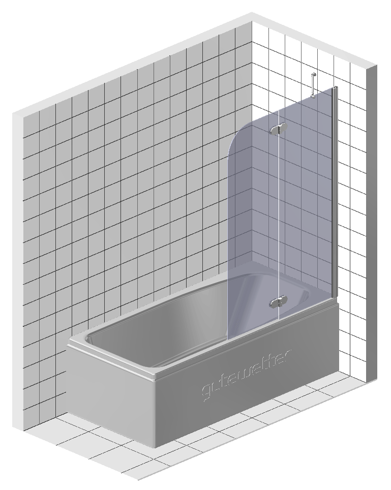 Шторка на ванну Koller Pool Waterfall Line QP93 R Chrome Grape QP93(right) chrome,clear - 5