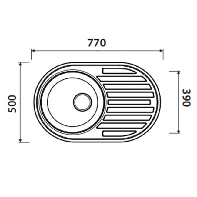 Мойка кухонная Kaiser KSS-7750 R KSS-7750R - 1