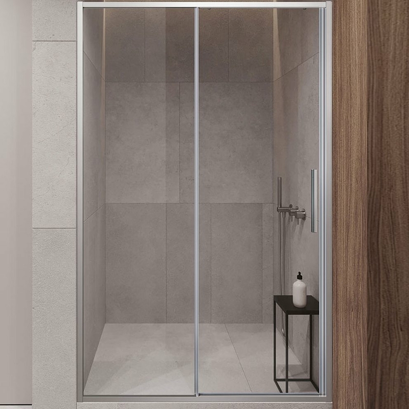 Душевая дверь Vincea Slim-U 120 хром стекло прозрачное VDS-2SU120CL - 0