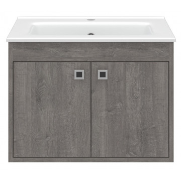 Тумба под раковину Misty Пайн 60 серая матовая Э-Пай-09060-19-2По - 0