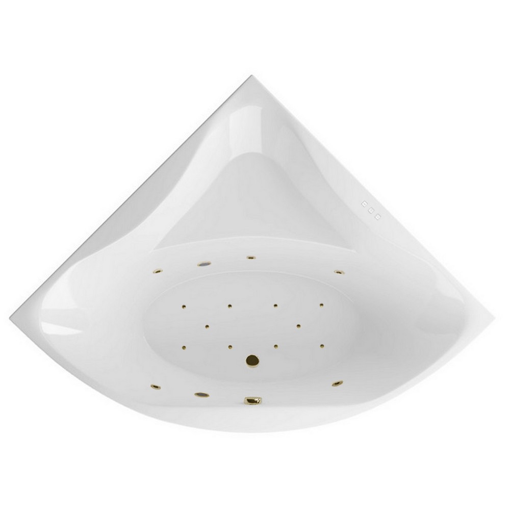 Ванна акриловая Excellent Glamour Relax 150х150 с гидромассажем белый - бронза WAEX.GLA15.RELAX.BR - 7