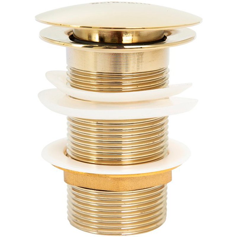 Донный клапан для раковины BelBagno без перелива золото BB-SC-ORO - 1