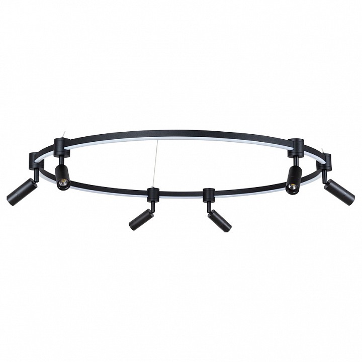 Подвесная светодиодная люстра Arte Lamp Ring A2186SP-1BK - 0