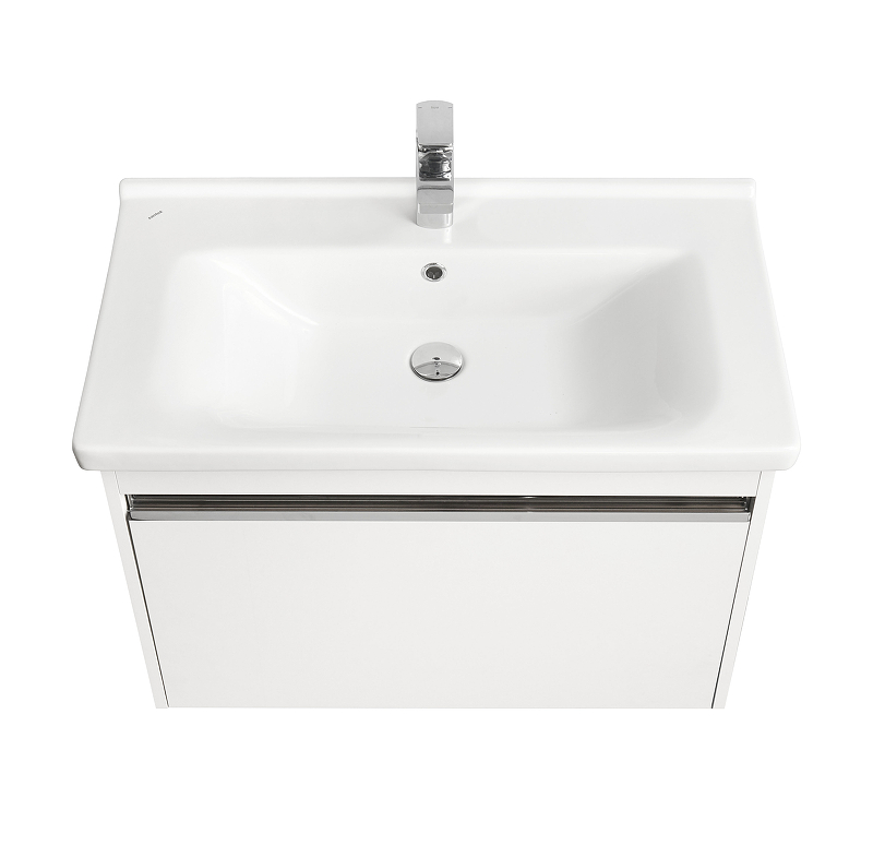Тумба с раковиной Aquaton Капри 80 белый глянцевый 1A2302K1KP010 - 1