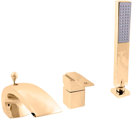 Смеситель на борт ванны Rav Slezak Loira золото LR572.5SZ - 4