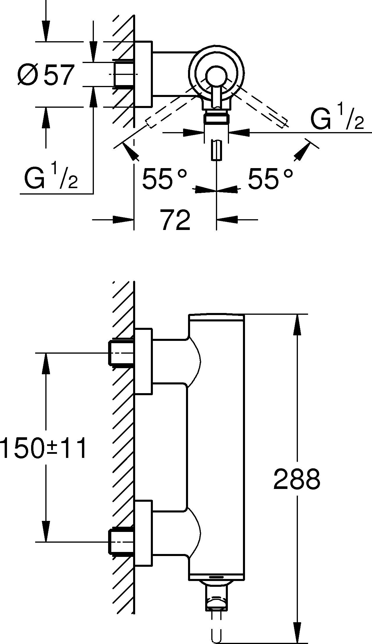 Смеситель Grohe Atrio New 32650003 для душа - 1