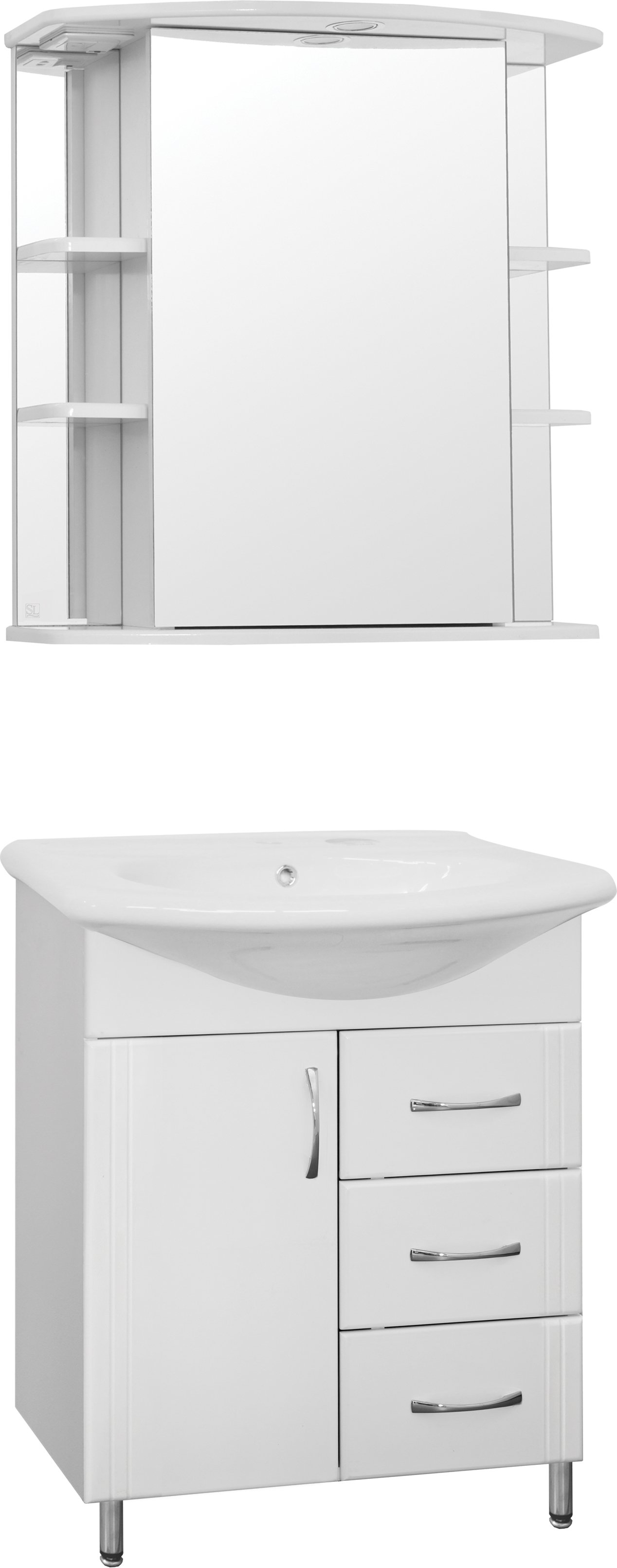 Зеркало-шкаф Style Line Лира 70 см  ЛС-00000123 - 2