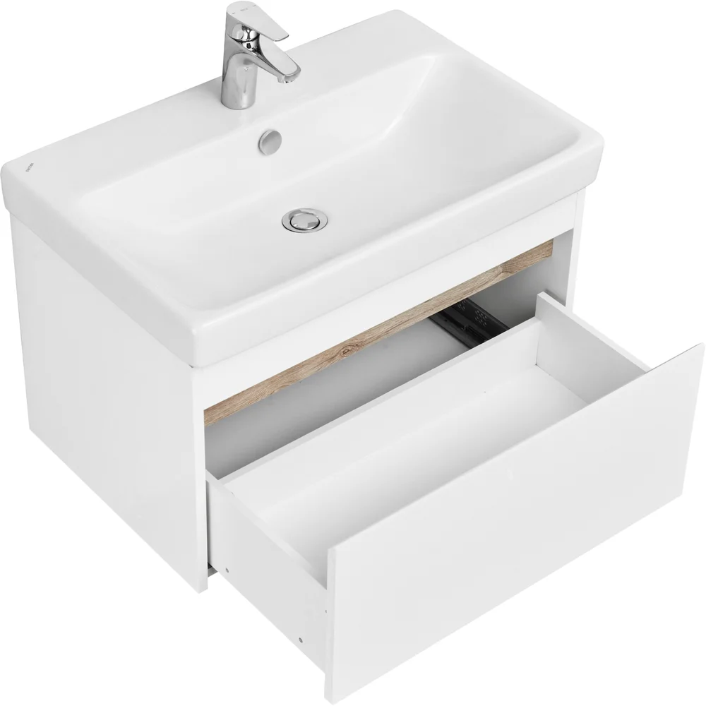 Тумба с раковиной Aquaton Марти 70/Умывальник Адриана 70 1A2675K0MY010 - 2