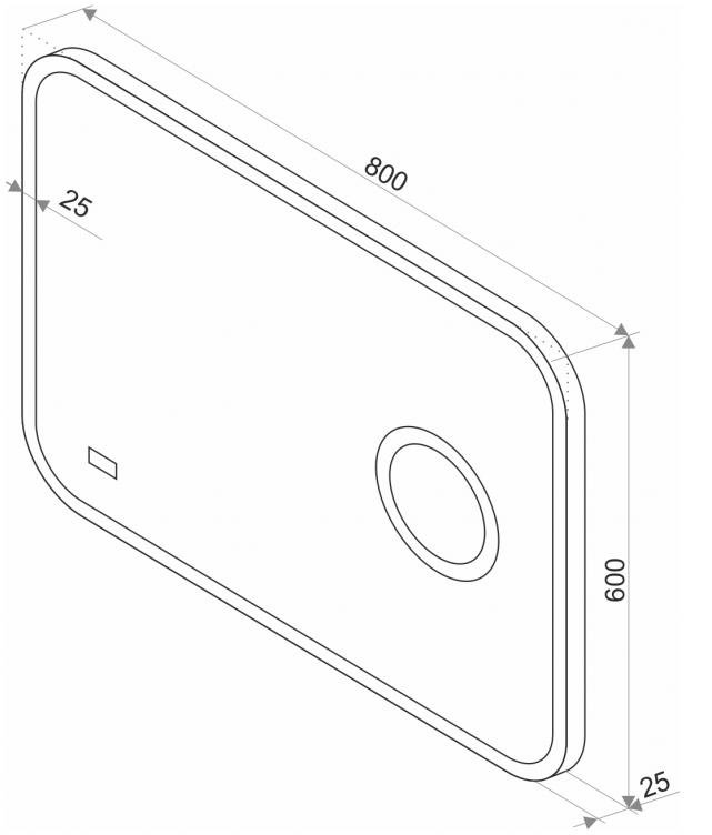 Зеркало Misty Стайл В 135 80 ЗЛП429 - 1