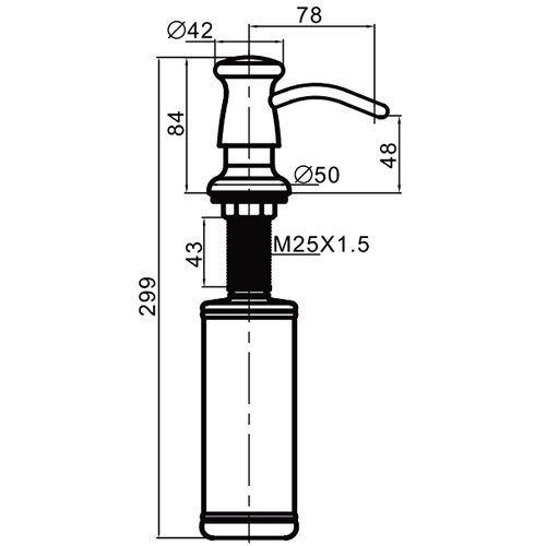 Дозатор жидкого мыла Gappo G403-1 - 1
